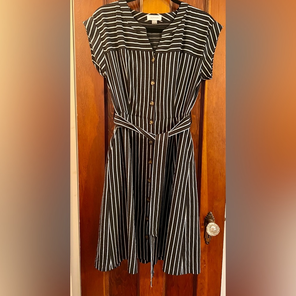 EUC Calvin Klein Button Up Dress Size 8